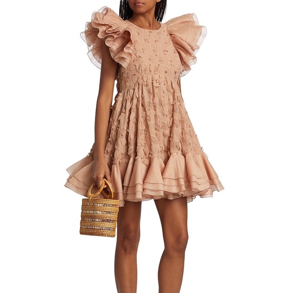 Zimmermann Dancer Frilled Mini Dress size 2 AU size 6-8 US - Picture 1 of 8